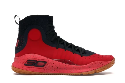 Мужские кроссовки Under Armour Curry 4, красно-черные