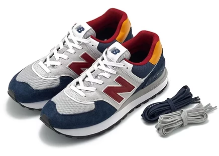 Мужские кроссовки New Balance 574 Junya, серо-синие