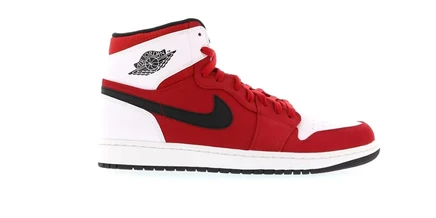 Мужские кроссовки Jordan 1 Retro BG PE, красно-черно-белые