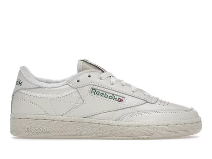 Женские кеды Reebok Club C 85, бело-зеленые