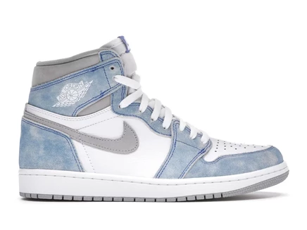 Мужские кроссовки Air Jordan 1 Retro High OG Hyper Royal, бело-синие