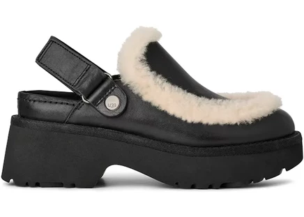 Женские сабо Ugg Esmee кожаные, черные