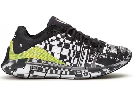 Мужские кроссовки Reebok Zig Kinetica Kenzo Minami, бело-черно-красные