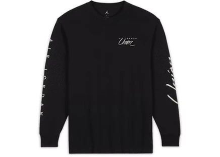 Мужская футболка Jordan x Union MJ L/S, черная/кремовая