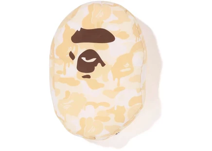 BAPE Valentine Chocolate Camo Ape Head Cushion Ivory ivory