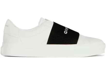 Мужские кроссовки Givenchy City Sport, бело-черные с логотипом
