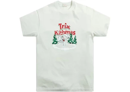 Мужская футболка KITH Treats for Trix Winter Tee, меловая