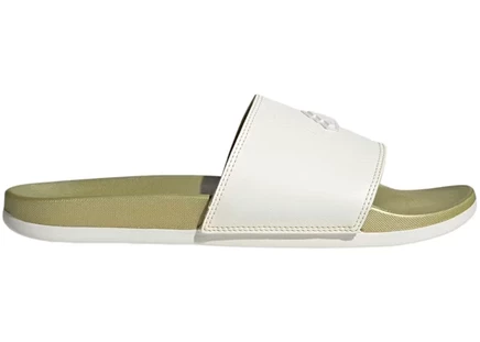 Мужские сланцы Adidas Adilette Comfort, белые/золотистые