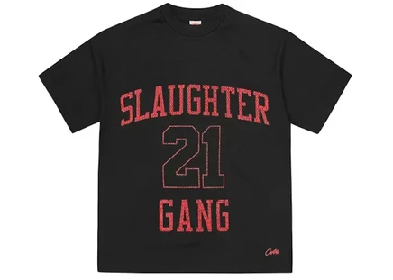 Мужская сетчатая футболка CORTEIZ x 21 Savage, черная