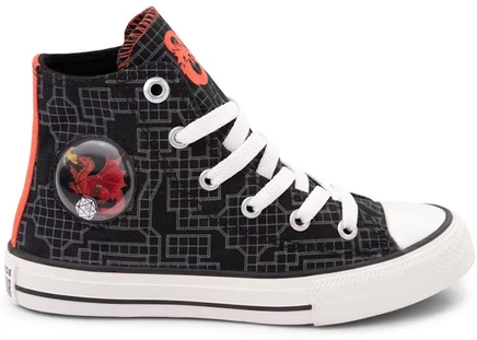 Кеды Converse Chuck Taylor Hi Dungeons & Dragons, черно‑белые/красные