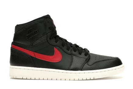 Мужские кроссовки Jordan 1 Rare Air Bred, черно-красно-белые