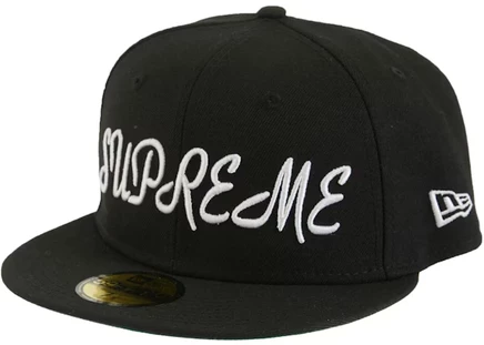 Унисекс кепка New Era Supreme Script, черная