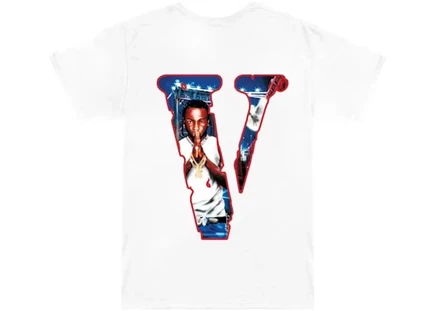 Мужская футболка Pop Smoke x VLONE City, белая