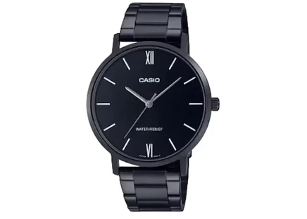 Мужские часы Casio MTP-VT01B-1B, нержавеющая сталь, кварцевые, минеральное стекло