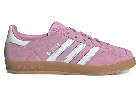 Женские кроссовки Adidas Gazelle Indoor, сиренево-белые