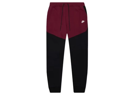 Мужские джоггеры Nike Tech Fleece, черно-бордовые