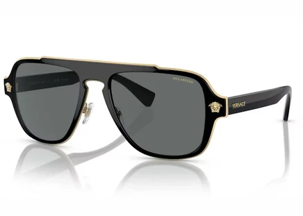 Женские солнцезащитные очки Versace VE2199, серо-черные