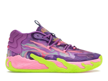 Мужские кроссовки Puma LaMelo Ball MB.03 Toxic, фиолетово-зелёные