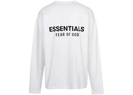Мужской лонгслив Fear of God Essentials, белый