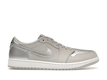 Мужские кроссовки Jordan 1 Low OG, серебристые