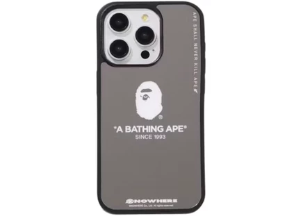 Чехол для iPhone 15 Pro Bape Mirror, серебристый
