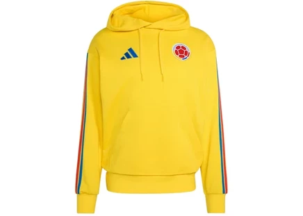 Мужское флисовое худи Adidas Colombia DNA, жёлтое