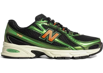 Кроссовки New Balance 740 Shoe Palace, зеленые/черные