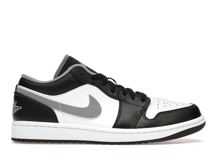 Мужские кроссовки Air Jordan 1 Low, черно-бело-серые