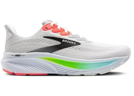 Мужские кроссовки Brooks Ghost 17, бело-розовые
