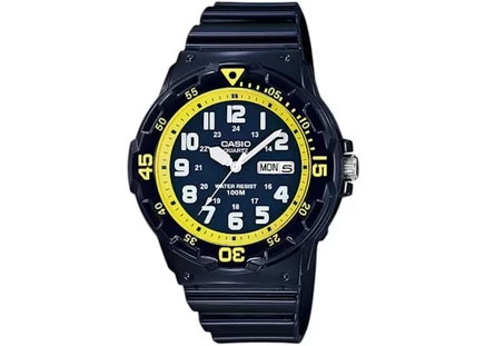 Мужские часы Casio MRW-200HC-2B, кварцевые, пластиковый корпус, 45 мм, синий