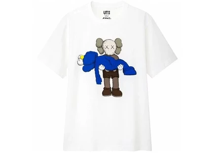 Мужская футболка KAWS x Uniqlo Gone (японский), белая