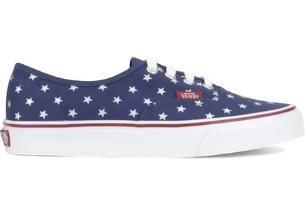 Мужские кеды Vans Authentic Studded Stars, красно-синие