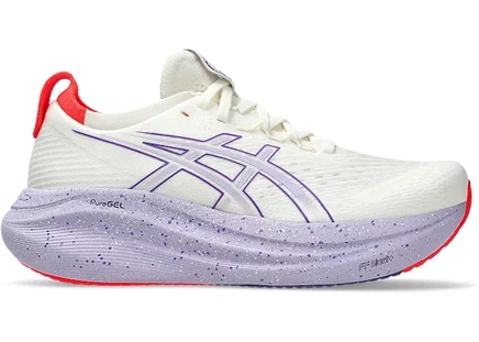 Женские кроссовки Asics Gel-Nimbus 27, кремово-фиолетовые