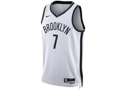 Мужская майка Nike Kevin Durant 2023/24, бело-черная