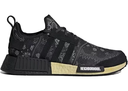 Мужские кроссовки Adidas NMD R1 Neighborhood Paisley, черные