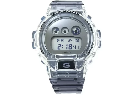 Мужские часы Casio G-Shock DW-6900SK-1 полимерный корпус, 50 мм, серебристый