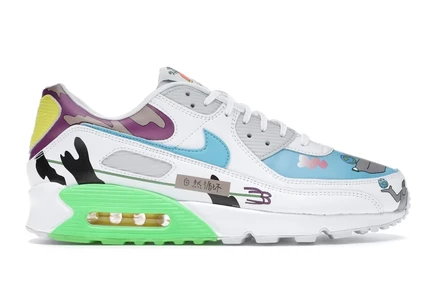 Мужские кроссовки Nike Air Max 90 Ruohan Wang, разноцветные