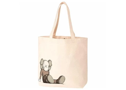 Унисекс сумка-тоут KAWS x Uniqlo Holiday Tote, натуральная