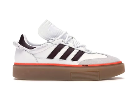 Женские кроссовки Adidas Sleek Super 72 Ivy Park, бело-бордово-серые