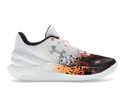 Мужские кроссовки under armour curry 2 low, бело-черные