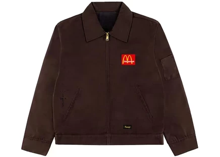 Мужская рабочая куртка Travis Scott x McDonald's, коричневая
