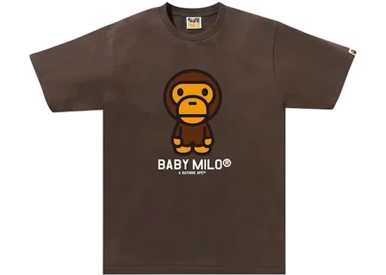 Мужская футболка Bape Baby Milo, коричневая