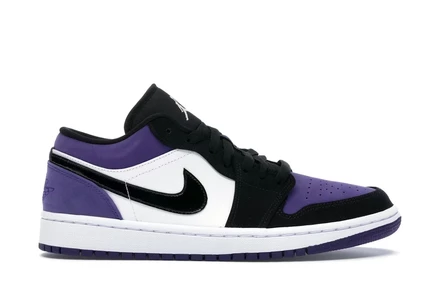 Мужские кроссовки Jordan 1 Low Court Purple, фиолетовые