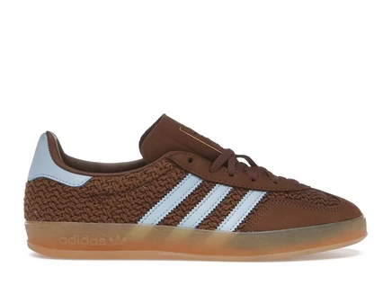 Женские кроссовки Adidas Gazelle Indoor Preloved, коричневые/голубые