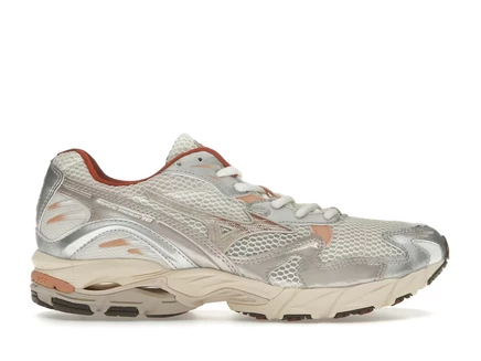Мужские кроссовки Mizuno Wave Rider 10, белые/оранжевые