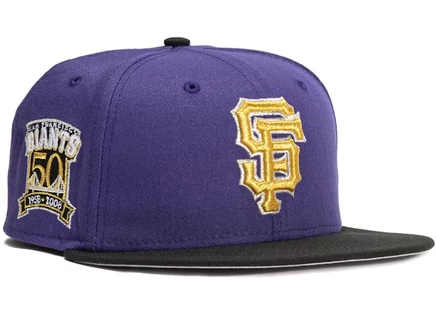 Мужская кепка New Era 59FIFTY SF Giants, фиолетово-черная