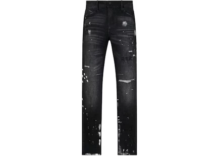 Мужские рваные джинсы RTA Clayton Distressed, черные