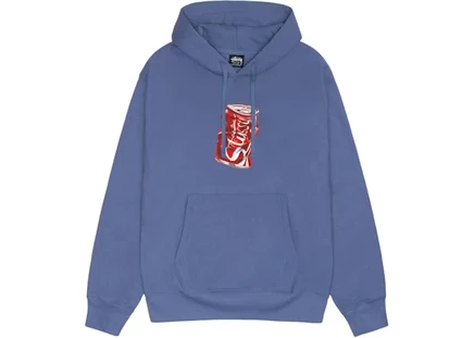 Мужская худи Stussy Soda Can, серо-голубая