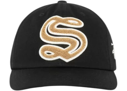 Мужская кепка Stussy Mid-Depth Chenille S, черная