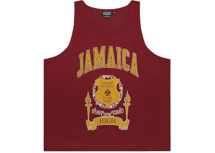 Мужская майка Denim Tears x Stussy Jamaica High Gym, красная
